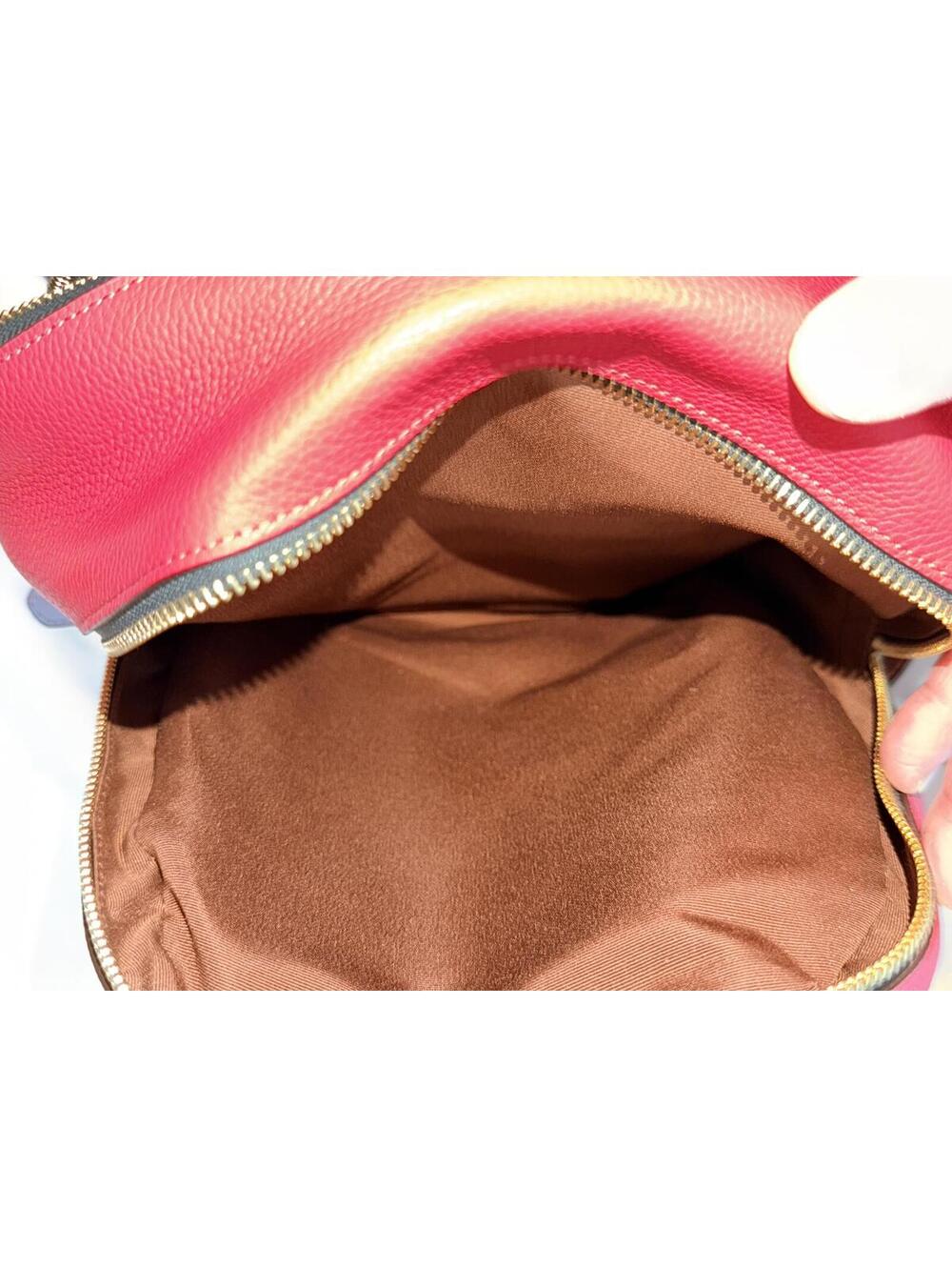 Coach Court Backpack In Colorblock Gold/Powder-Pink-Multi - Picture 6 of 8